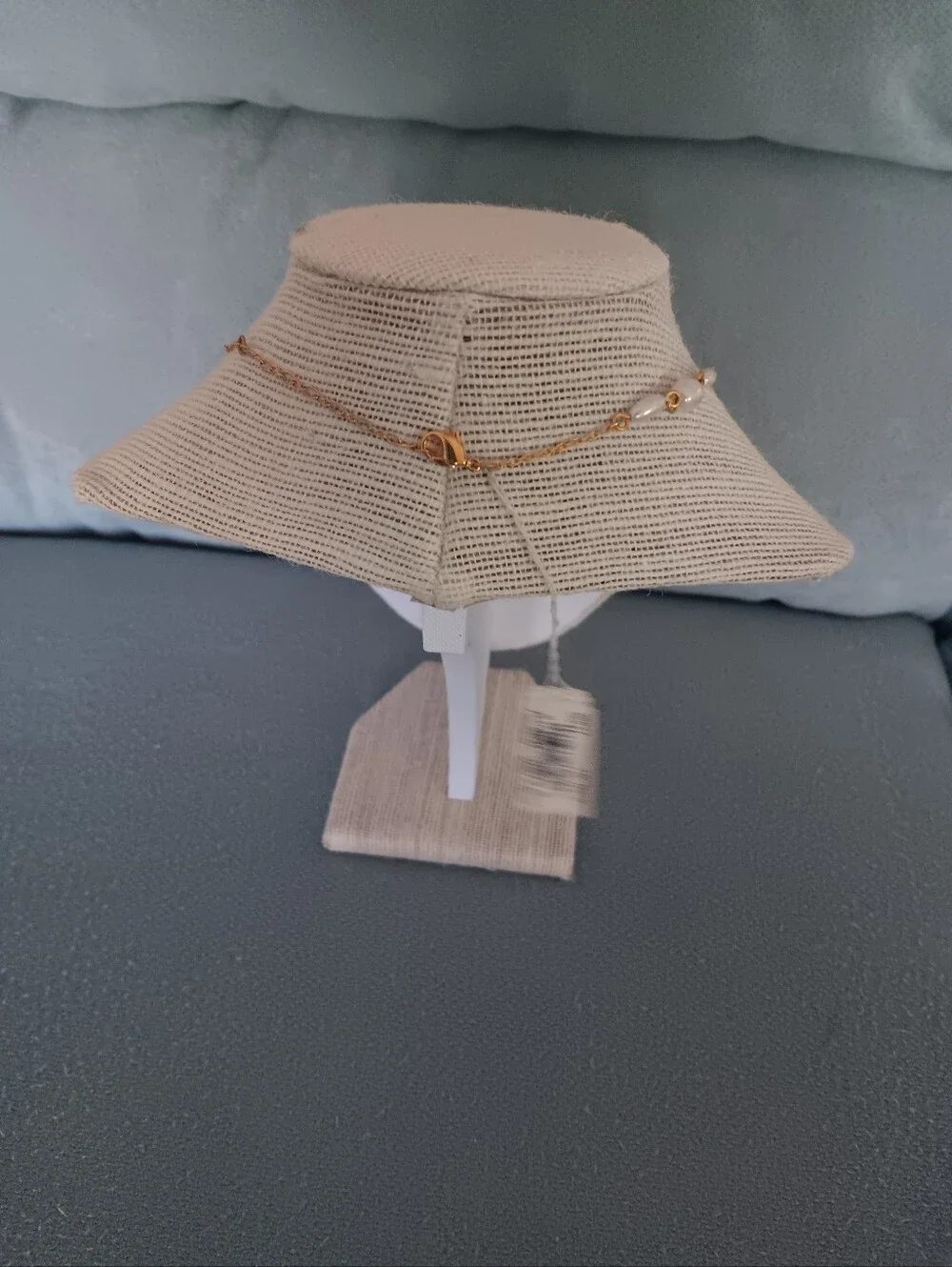 Marvella  Pearl & Gold  Y Necklace 16